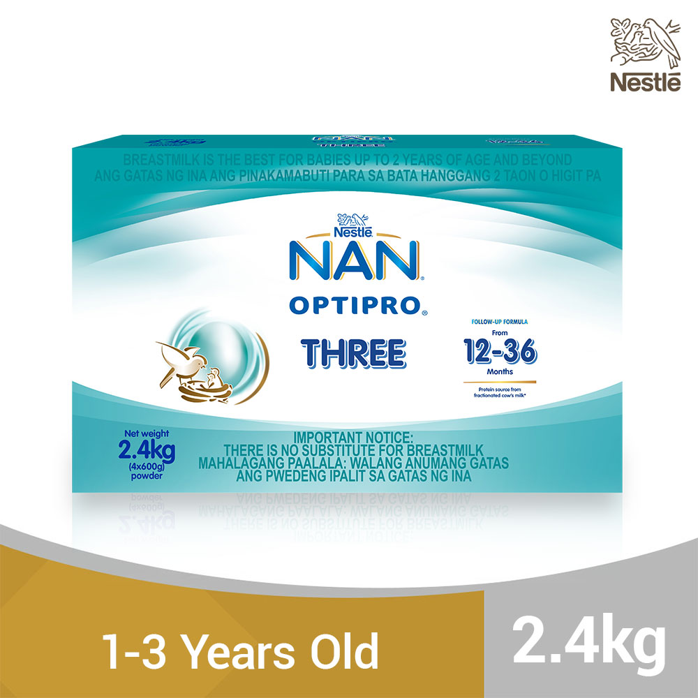 NAN Optipro Three Milk Supplement For 1-3 Years Old 2.4kg
