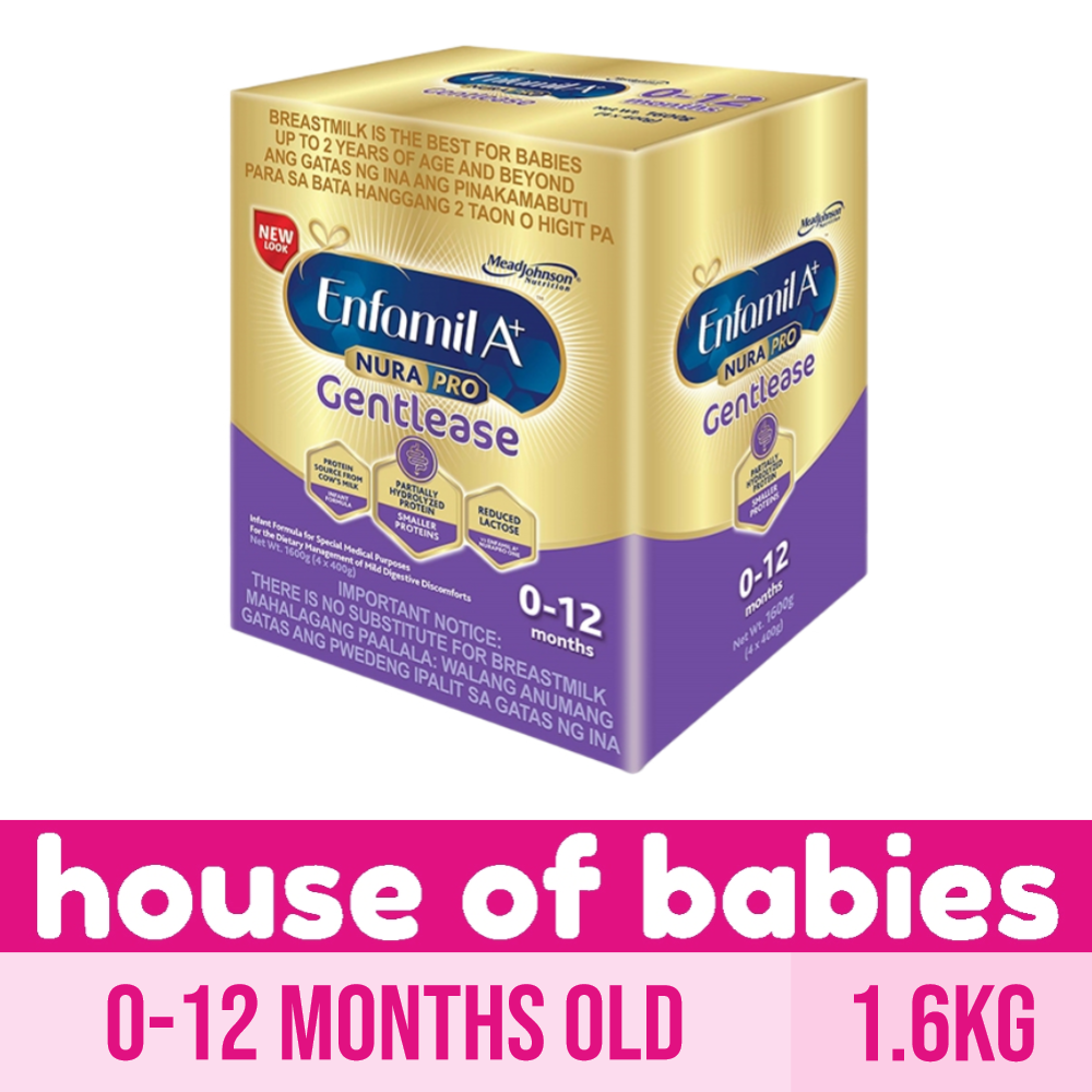 Enfamil A+ Nurapro Gentlease 1.6kg 0-12 Months Old