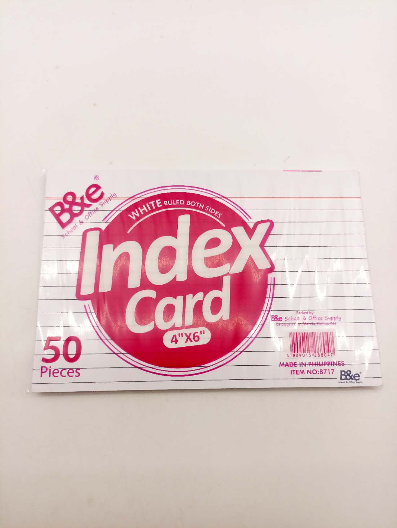 White index card 3 size 25 & 50 / 100 pcs per pack