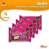 [BUNDLE OF 4] Quake Overload Choco Strawberry (30g x 10)