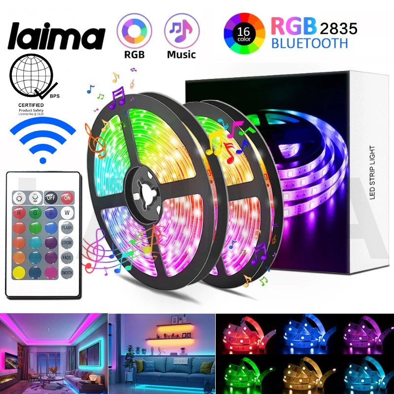 (Warranty)LAIMA LED String Light RGB 2835 Flexible With Remote Decoration Night Lamp Fairy Light String Indoor