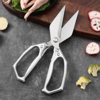 KANKA Japan Stainless Steel Kitchen Scissors Multipurposes Shears Tool For Meat Vegetables Herb Scissors Bbq Chicken Bone Scissor Can Opener