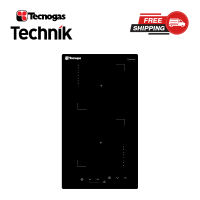 Tecnogas Technik 30 cm 2 Induction Zones Built-in Hob TBH3002ITG (Ceramic Glass Top Black)