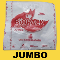 [100Pcs] OXO- BIODEGRADABLE PLASTIC SANDO BAG [MINI TINY MEDIUM LARGE XL JUMBO] White Biobag Grocery Bag for Multipurpose Use