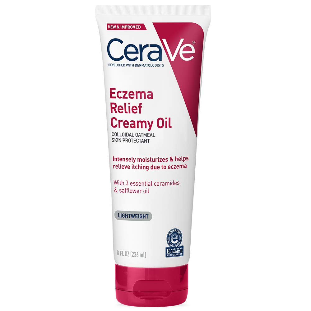 CeraVe Eczema treatment cream Eczema Relief Creamy Oil body moisturizers Anti Itch Cream for Eczema Dry and Itchy Skin 236ml