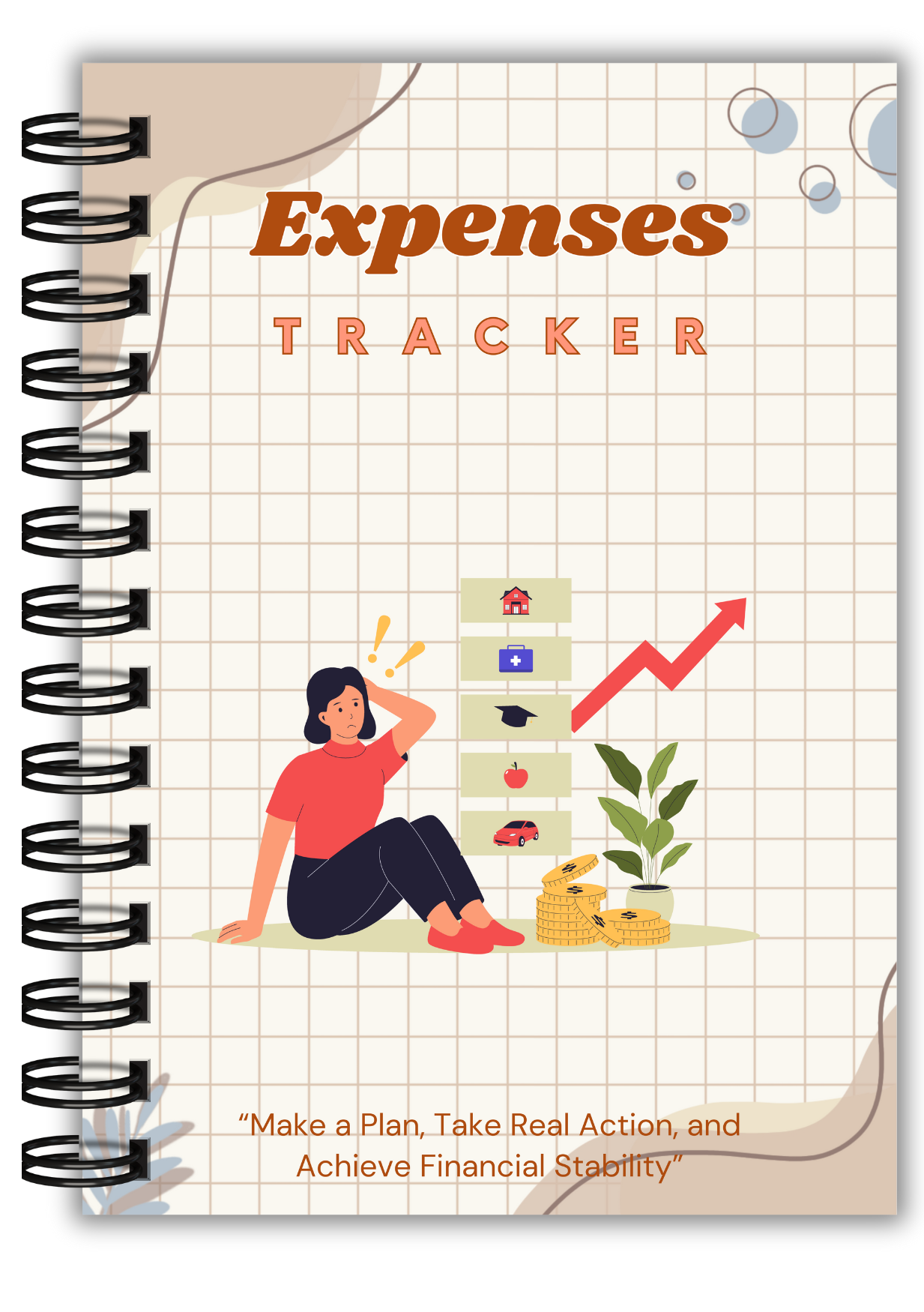 Budget Expenses Monitoring Bills Tracker Notebook