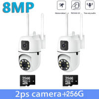 V380 PRO CCTV camera cctv connect to cellphone cctv with no wifi needed 8MP Indoor and Outdoor Two-Way Audio Night Vision waterproof