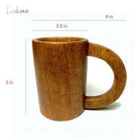 Luid Lokal  Mugs Beer Tankard Straight Coffee Choco Acacia Wood