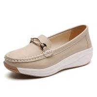 Falimottype)Size 36-41 Women Slip-on School Student Sports Shoes Fashion Wedge Heel Loafers Thick-soled Sneakers