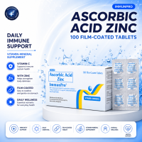 [ BOX ] IMMUNPRO - 100 Tablets - Ascorbic Acid + Zinc (equivalent to Sodium Ascorbate)