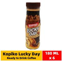 Kopiko Lucky Day Ready to Drink Coffee 180ml x 6