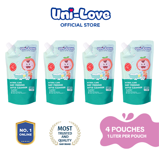 UniLove Baby Bottle Cleanser 1L Pack of 4