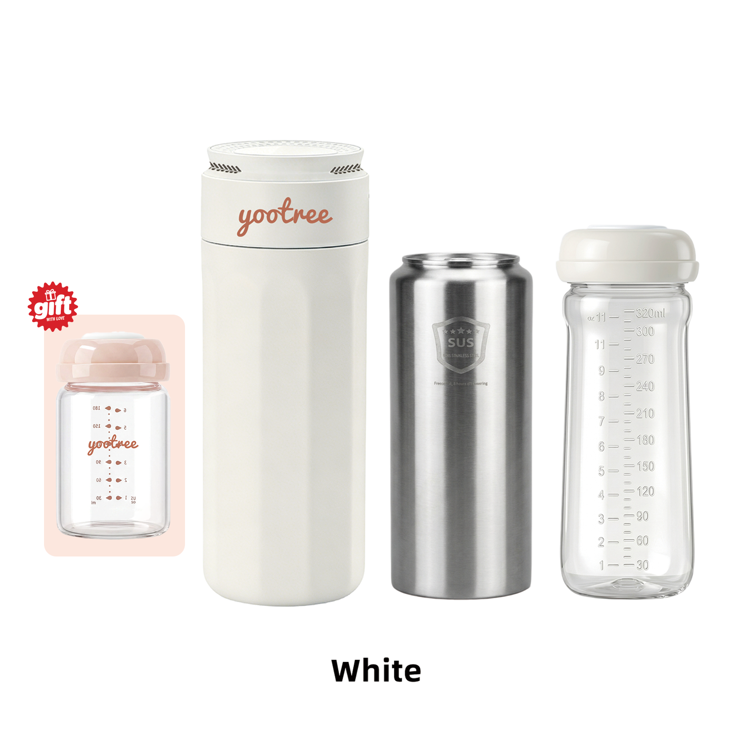yootree Breast Milk Storage Cooler Bottle Portable Milk Storage Bottle for Breastfeeding Mom BPA Free Insulated Baby Bottle 12H Cold Chain