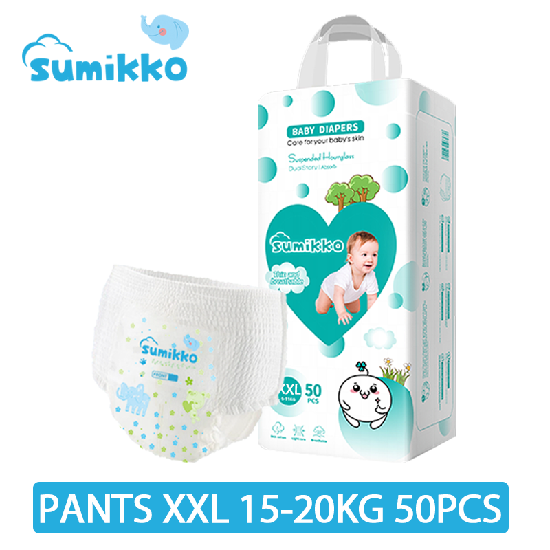 50 PCS Baby Unisex Ultra Thin and Dry Breathable Diapers