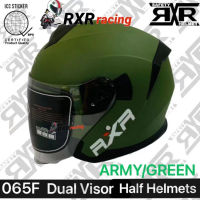 Rxr Half Face Dual Visor 065F For Motorcycle With ICC (BPS) LARGE ONLY
