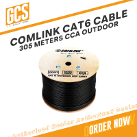 Comlink CAT6 Outdoor UTP Lan Cable 305M 23AWG 0.53mm CCA Black