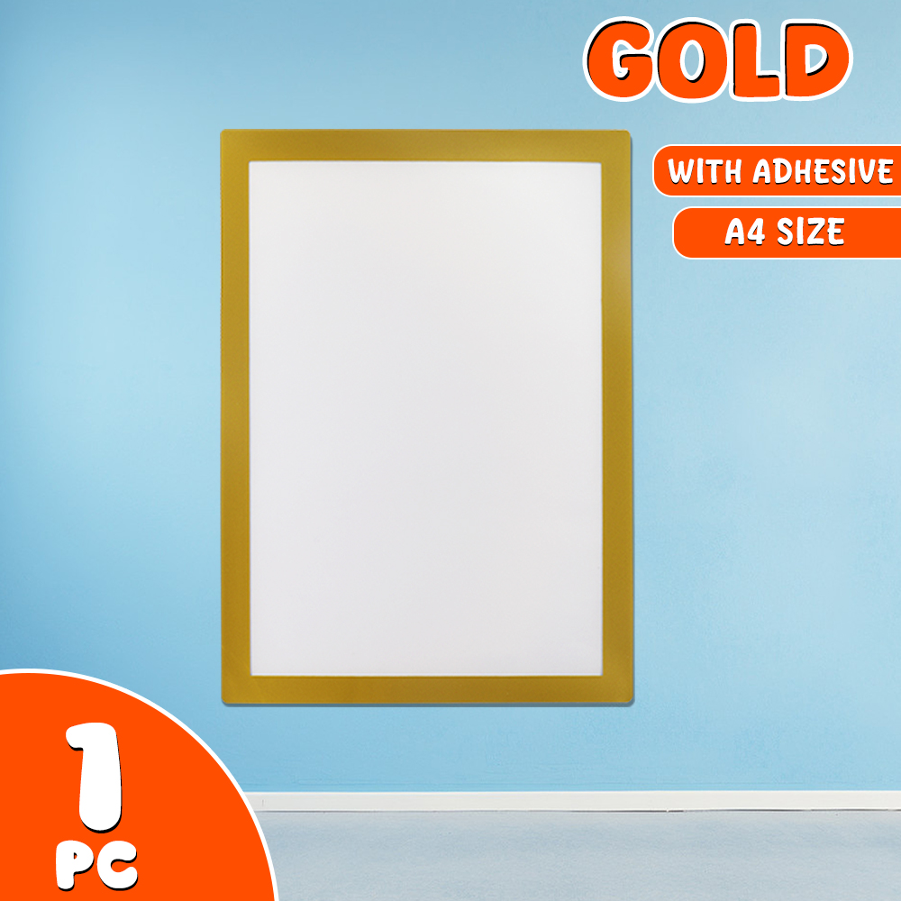FCI Magnetic A4 Album Frame 3 COLORS( BLACK GOLD & GRAY) Easy to Use Durable Materials & Stylish Multipurpose for Home Deco/ Certificates