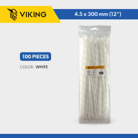 Viking Heavy-Duty Nylon Cable / Zip Ties - 2.5x100 (4″) 2.7x150 (6″) 3.5x200 (8″) 3.5x250 (10″) 4.5x300 (12″) Black & White