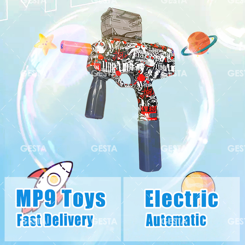 fiktiv Kostumer Gurgle MP9 Gel Ball Blaster Electric Gel Ball Blaster Orbeez Toy Water Bead  Shooter with 5000 Gel Balls for Kids Boys Electric Original Toy  Rechargeable Automatic Outdoor Game Black | PGMall