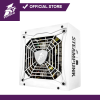 1STPLAYER STEAMPUNK 650W 80+ SILVER FULL-MODULAR W/7-COLOR LED PSU (WHITE)