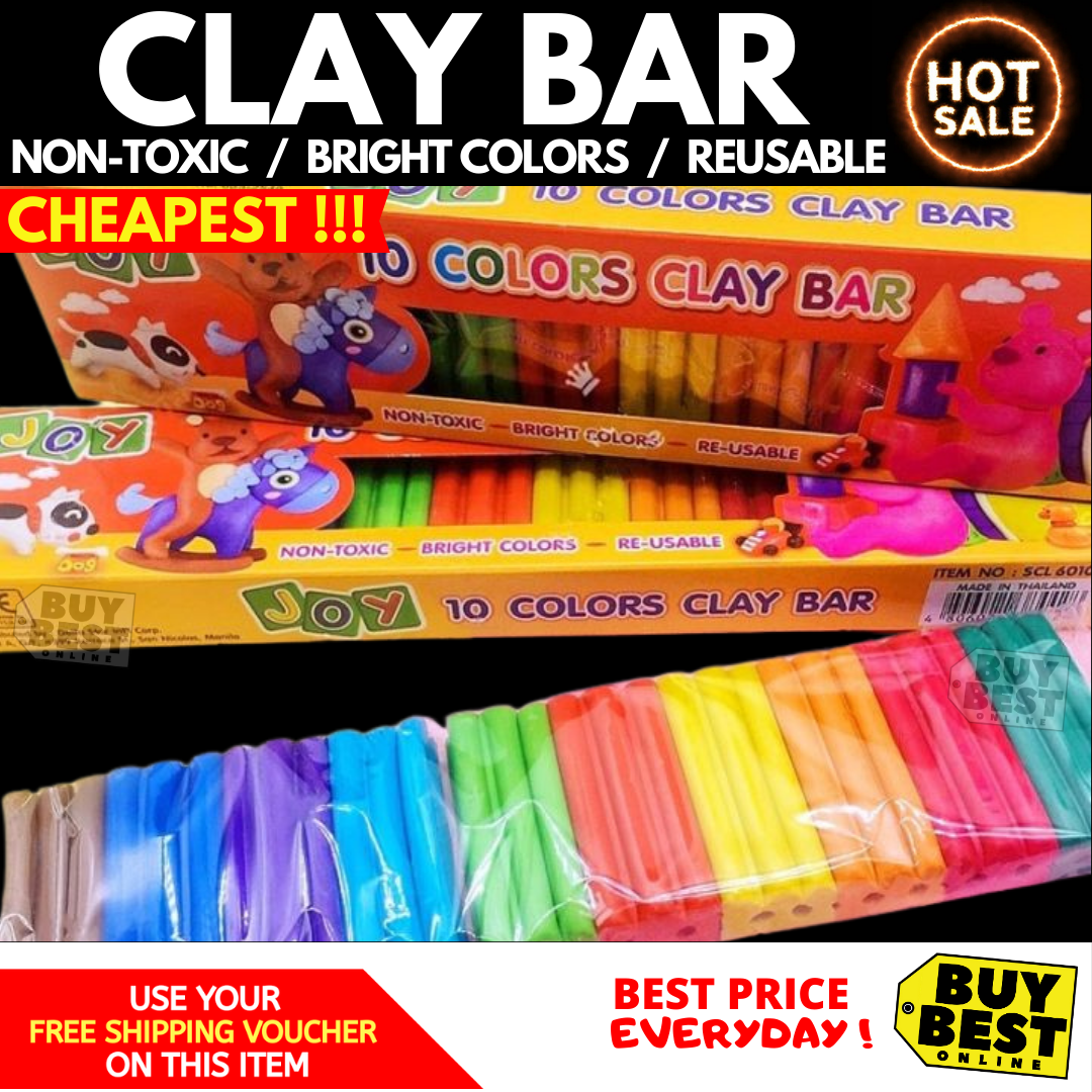 Joy Rainbow Clay Bar 10 Colors
