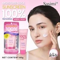 Sasimi Aloe Vera 99% Facial Sunscreen Cream SPF 50 PA+++ Moisturizing Skin Protect Sunblock 60g