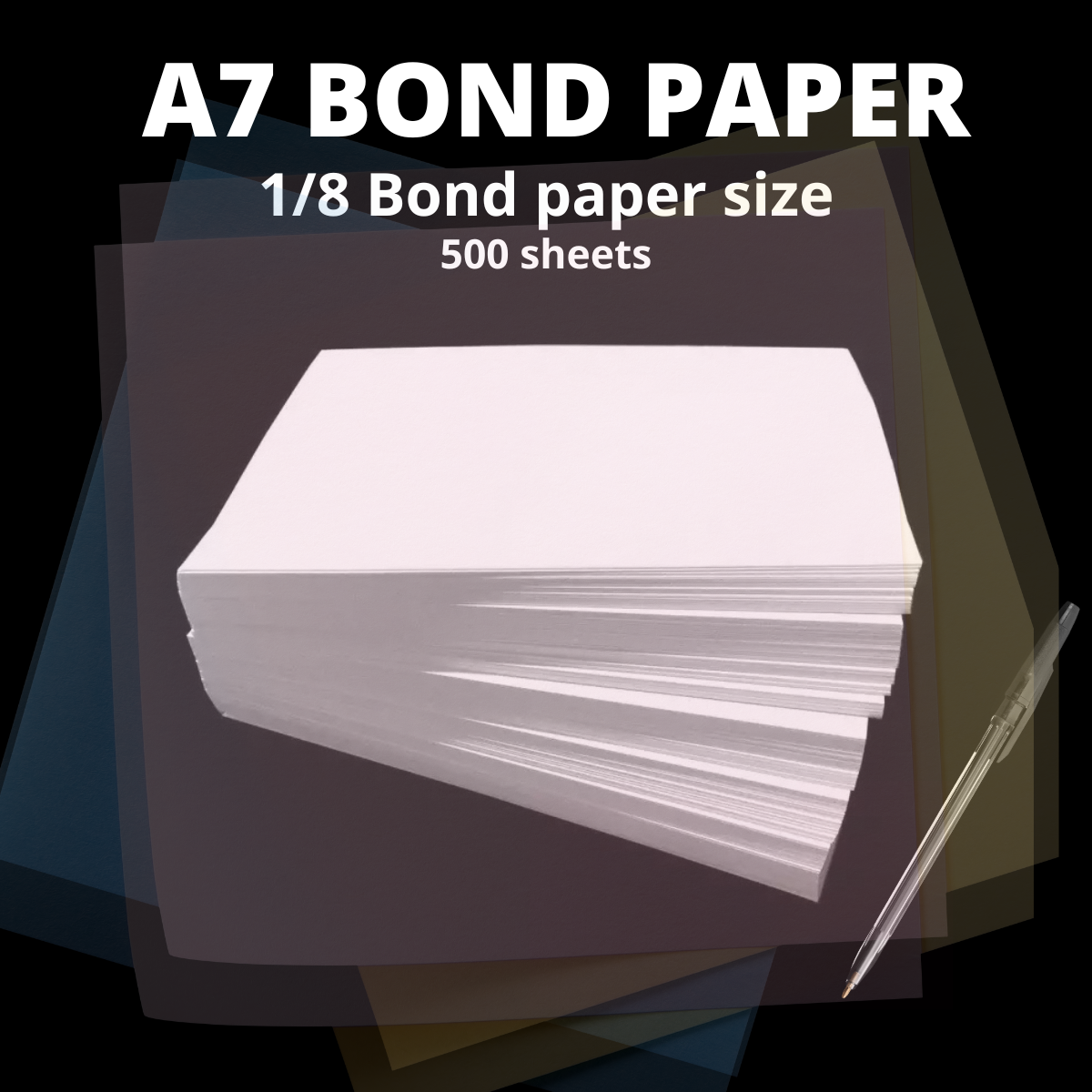1/4 Cutsize A7 Bond Paper / Scratch Pad (500 Pieces)