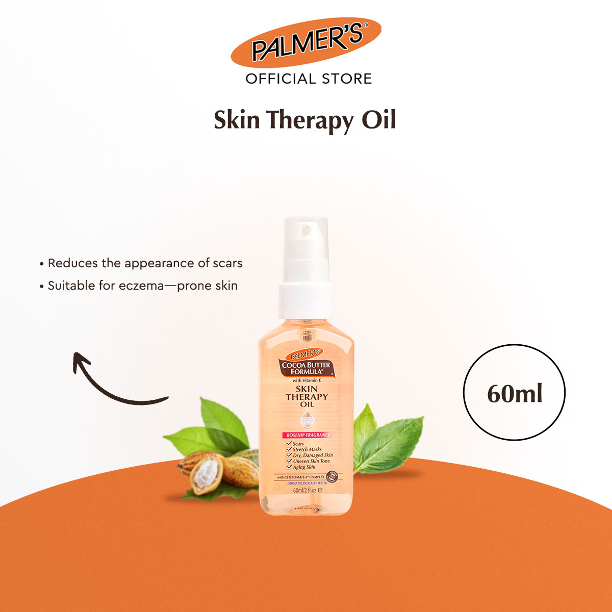 Palmers Skin Therapy Oil for Eczema Prone Skin (Stretch Mark Treatment)