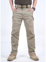 Petorldog 2025 IX7 Tactical Pants Mens Slim Fit Elastic Loose Military Fan Training Pants Outdoor Work Suit Pants Straight Combat Pants