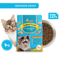 PetYum Cat Dry Food Carnivore Classics Seafood Feast 1kg Collection - PetMate cats healthiest kibble kibbles pet pets