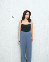 HTP High- Waist  Straight Cotton Pants For Women