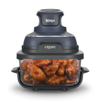 Ninja Crispi 4-in-1 Portable Glass Air Fryer | 1700W Air Fryer with 1.4L & 3.8L CleanCrisp Glass Containers for Air Frying Roasting & Reheating