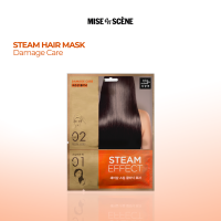 mise en scène Damage Care Steam Hair Mask Pack - nourishes damaged hair easy to use DIY hot oil treatment