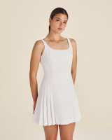 MALBON GIA PLEATED MINI DRESS