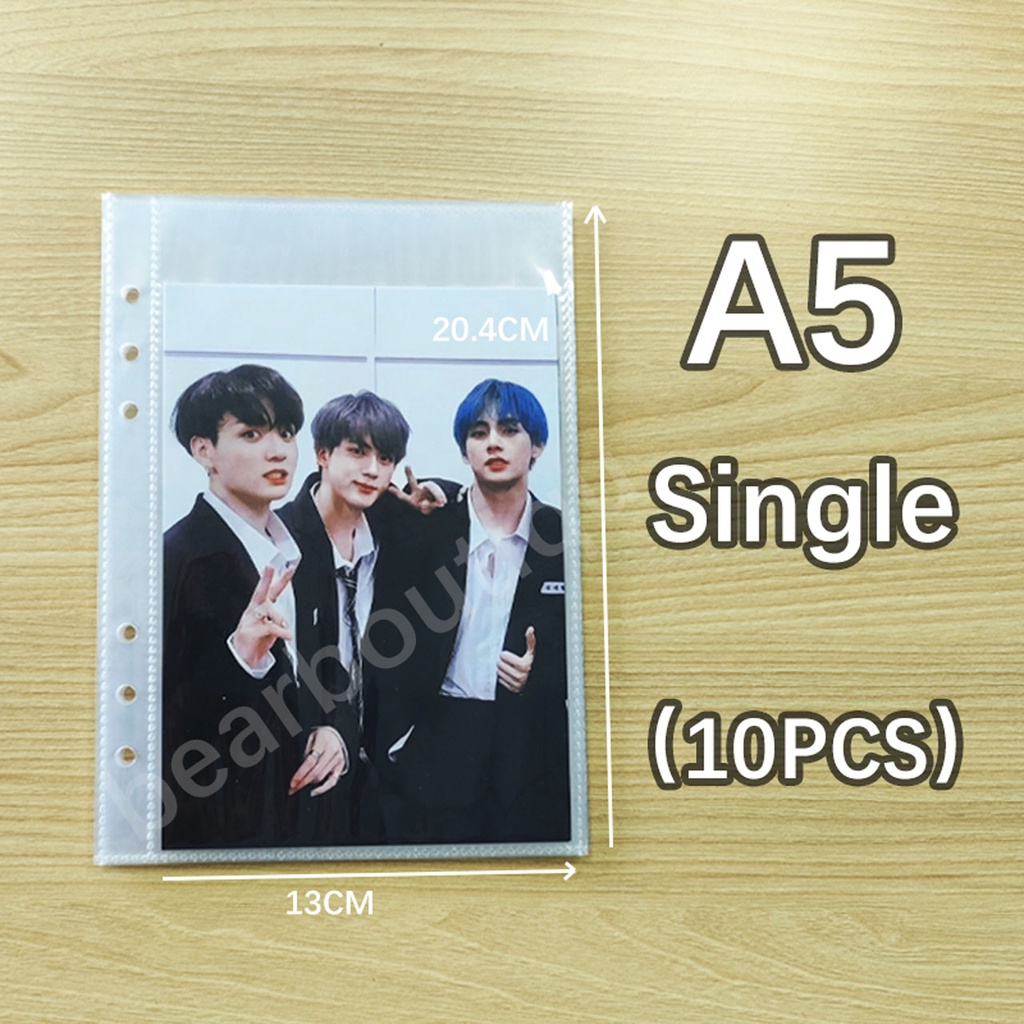 【Free Stickers】4 Pcs binders notebook binder for lomo cards macaron binder a5 a6 binder photocard