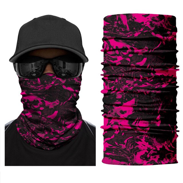 Camouflage Neck Buffs Bandanas Ski Mask Balaclava Women Scarf Neck Warmer Tube Face Shield Bandama Headband Military Army Masks