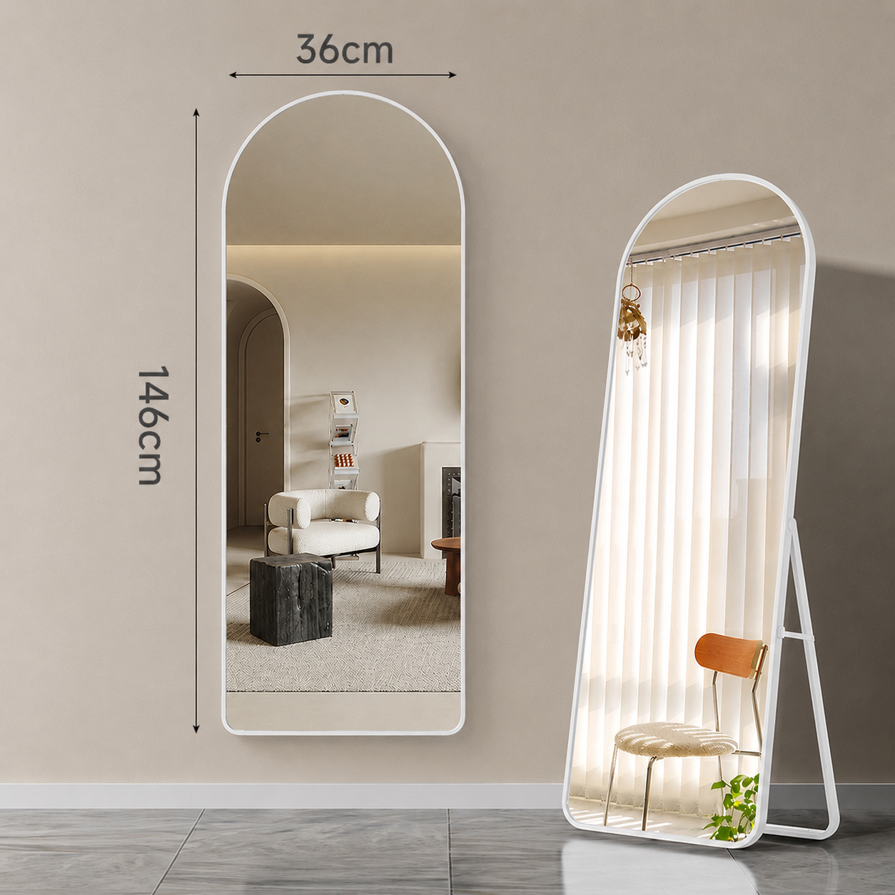 Goldstar Full Body Mirror With Stand /Whole Body Mirror With Stand Mirror Whole Body Wall Mirror With Frame Bathroom Bedroom Changing Room Framed Dressing Mirror Full Length Mirror