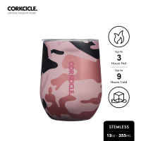 CORKCICLE 12oz Stemless Cup Triple Insulated Stainless Steel Tumbler Flask Bottle
