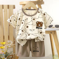 iBaby New Boys Summer Terno Set - Short Sleeve Tee & Shorts with Cartoon Character Design for Kids 2-5yrs