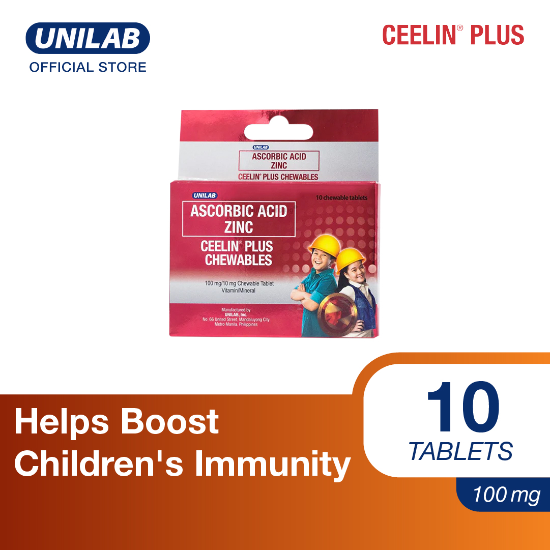 Ceelin Plus 10mg Chewtab 10s (Boost Immunity And Gives Double Protection)