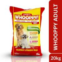 20kg Sack Whooppy All Stages Adult Puppy Dry Food Dog Dogs Pet Meal Balanced Nutrition growth