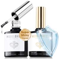 Modelones 15ml Gel Nail Polish Nail Dehydrator and Primer 2Pcs Acid Natural Nail Prep Dehydrate & Bond Primer