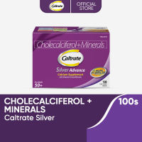 Caltrate Silver Advance 100s Cholecalciferol + Minerals for 50+ Helps Support Bones Muscles & Joints