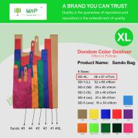 Eco Bag Sando Bag Ordinary Bag Reusable Shopping Tote Bag Non Woven Vest Bag Reusable Shopping Tote Bag