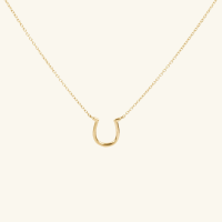 Horseshoe Necklace 14k Gold