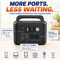 EXPOSE Power Station JY004-5KG 90000mah 600W Portable Dual Universal Socket Solar Compatible Full Accessories