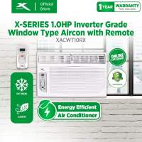 XTREME/X-SERIES 1.0HP Window Type Aircon Inverter Grade Side Discharge High-Efficiency with Temperature Control Display with Timer Multiple Fan Speeds with Remote Energy-Saving | Built-In Filter | Anti-Rust Body(White) [XACWT10RX]