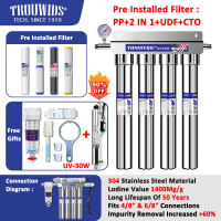 TROUWIDS 20 Inch Fine Filtration Water Filter Water Purifier Easy Installation Water Filtration System