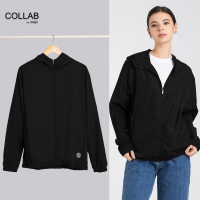 COLLAB By Inspi Windbreaker Bomber Jacket for Men & Women w/ Zipper & Pockets Quick-Dry Hoodies Plain Motorcycle Coat 8