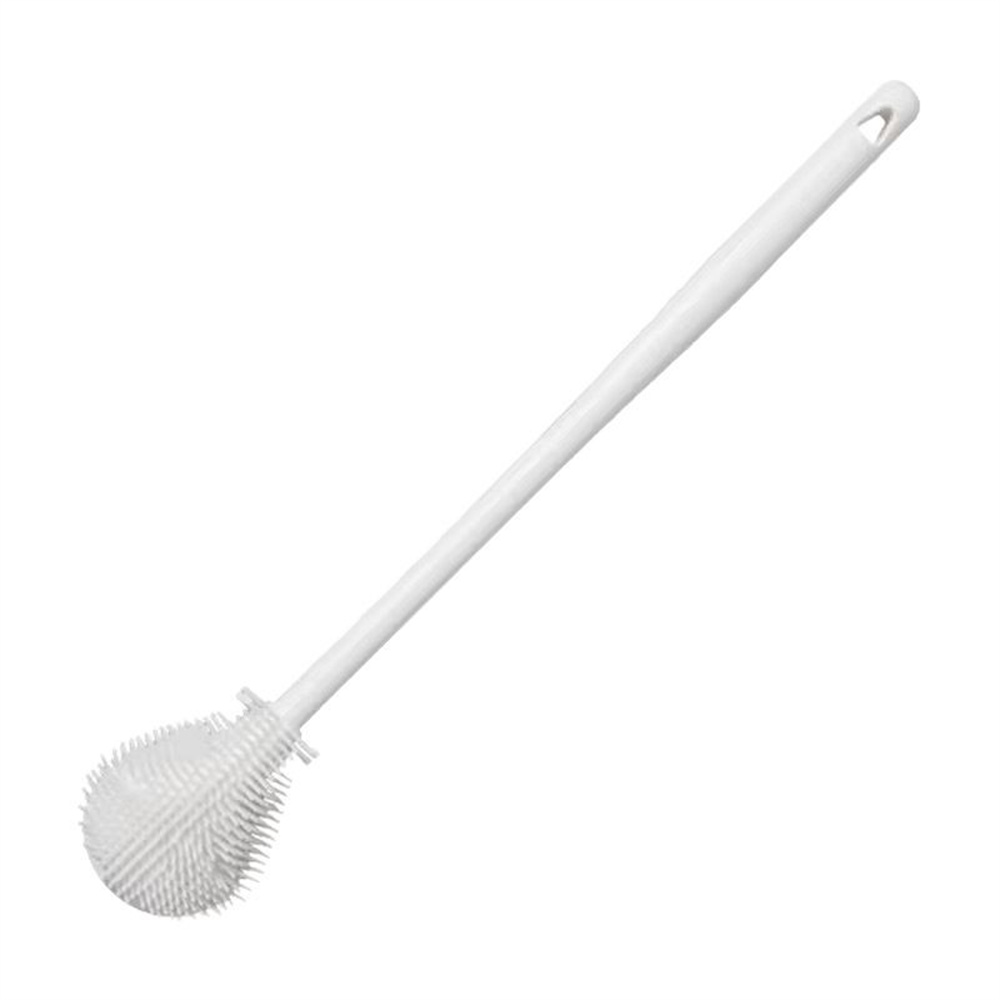 Silicone Cleaning Cup Brush Foldable Brush Head Multifunctional Long Handle Cleaning Cup Brush Milk Bottle/Thermos/Tea Cup/Glass Cup Washing Tool